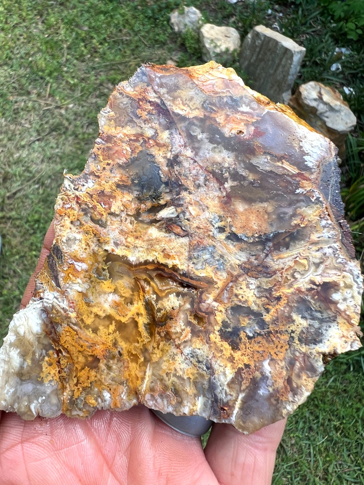 Beautiful Graveyard Point Plumb Agate Slab - 145g