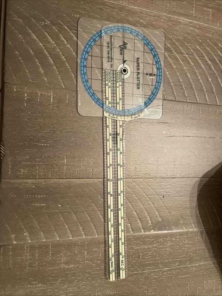 Unbreakable Super Plotter Rotating Azimuth Aviation Navigation Pilot Airplane