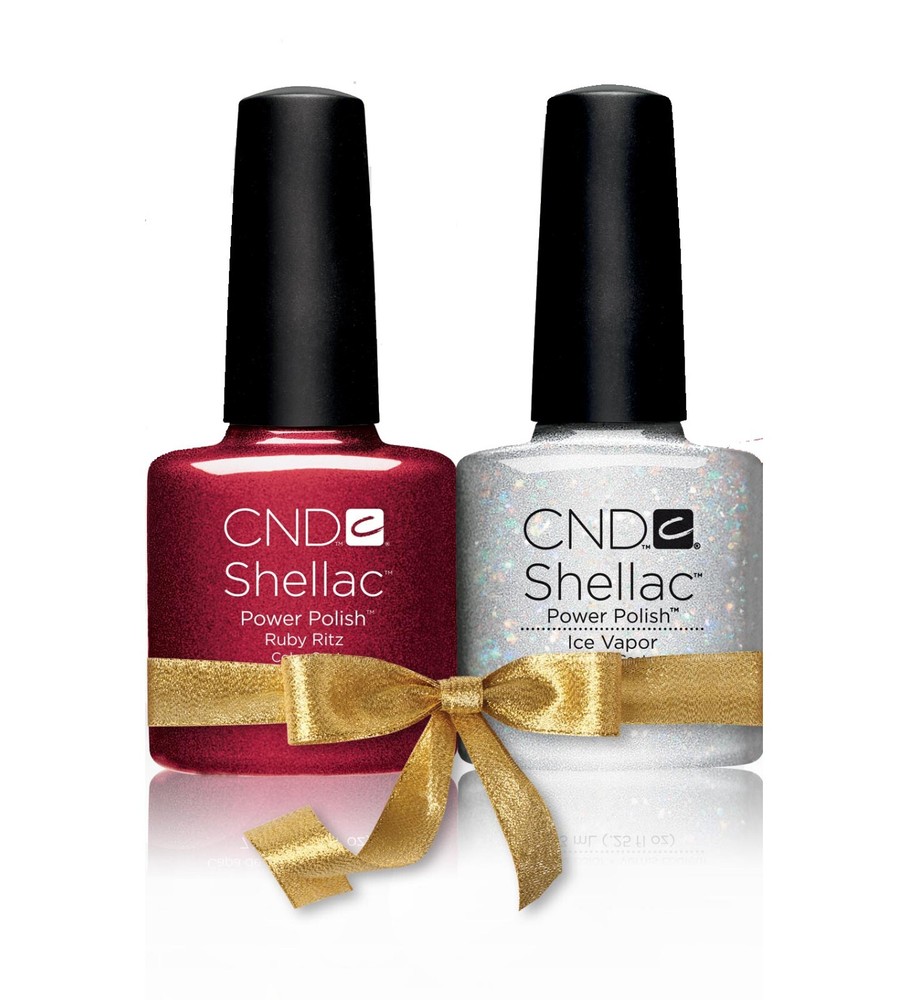 CND - Shellac Combo - Ruby Ritz & Ice Vapor Great Colors For Holiday 2023