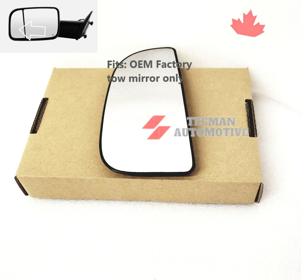 Towing mirror side mirror glass for dodge ram 2009 - 2018 Driver side