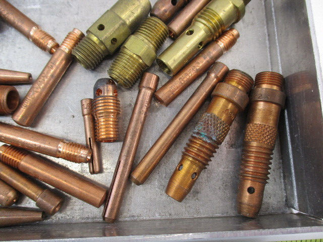 (100) +/- Tweco Weldcraft Magum Tips Diffusers Mig Tig Torch Tip Copper LNOS