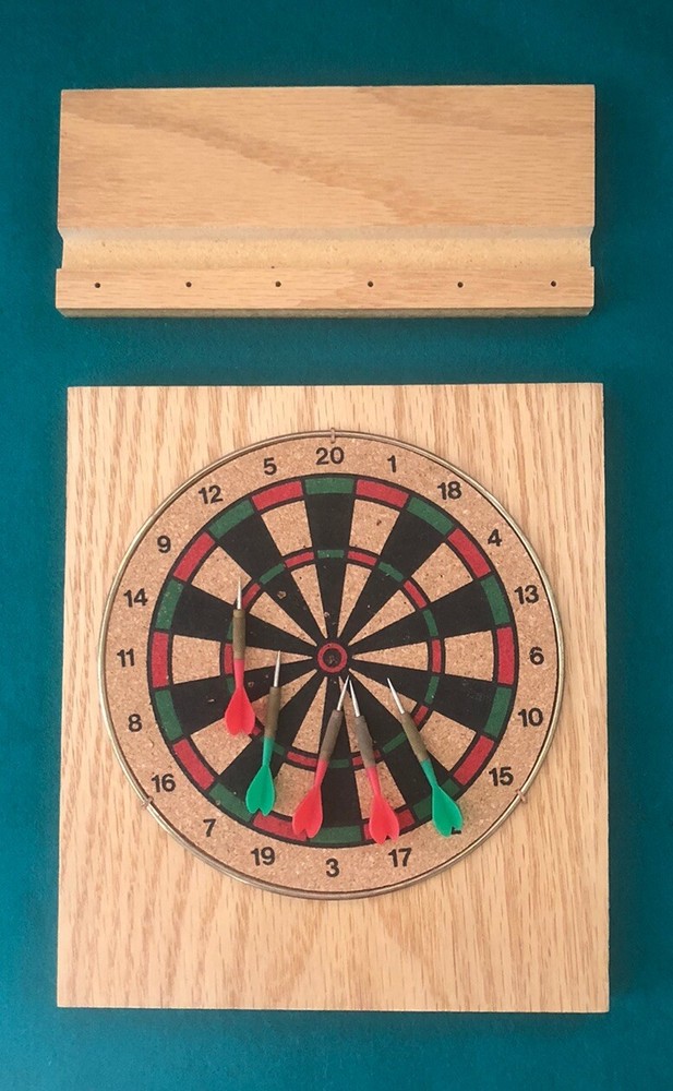 Miniature Dart Board For Executive Desktop Home Bar Decor