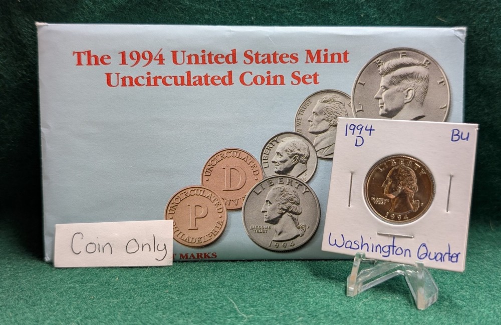 1994 D Washington Quarter Uncirculated from US Mint Set