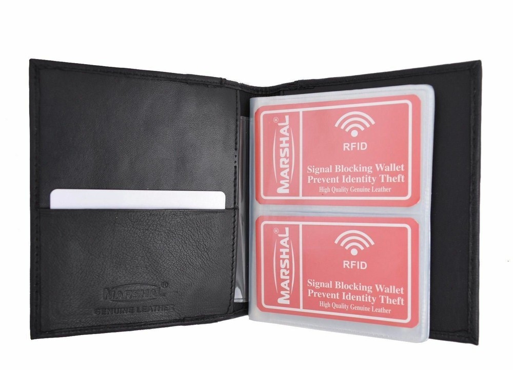 New RFID Blocking Soft Genuine Leather Multi Credit Card Holder Wallet
