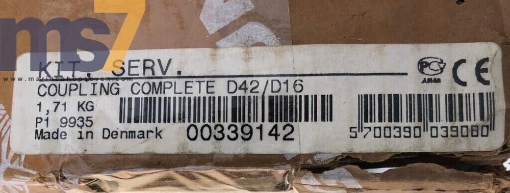 GRUNDFOS 00339142 SERVICE KIT COUPLING COMPLETE D42/D16 -NEW #2