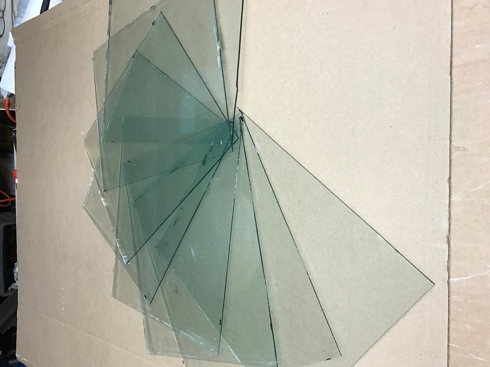 8 Antique Window Sash old glass from 1920s
