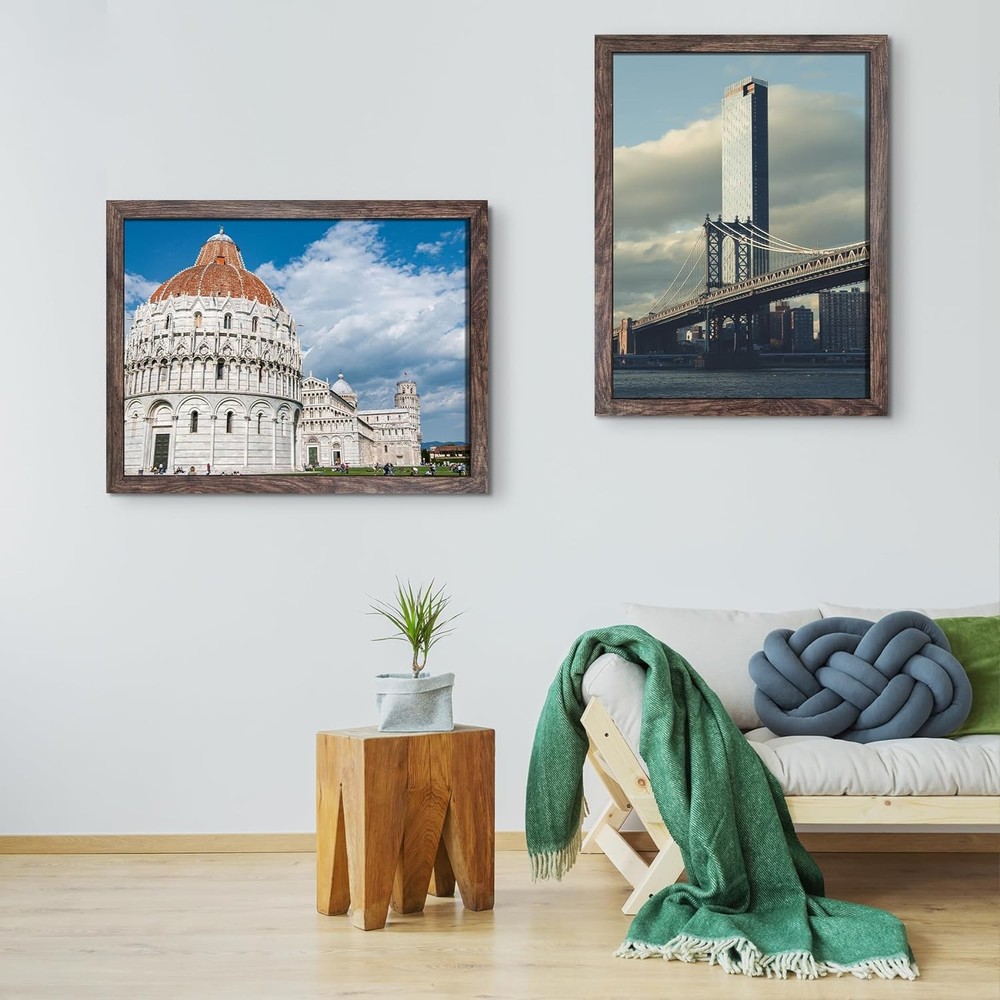 18x24 Poster Frame, Picture Frames for Wall, Single, Brown