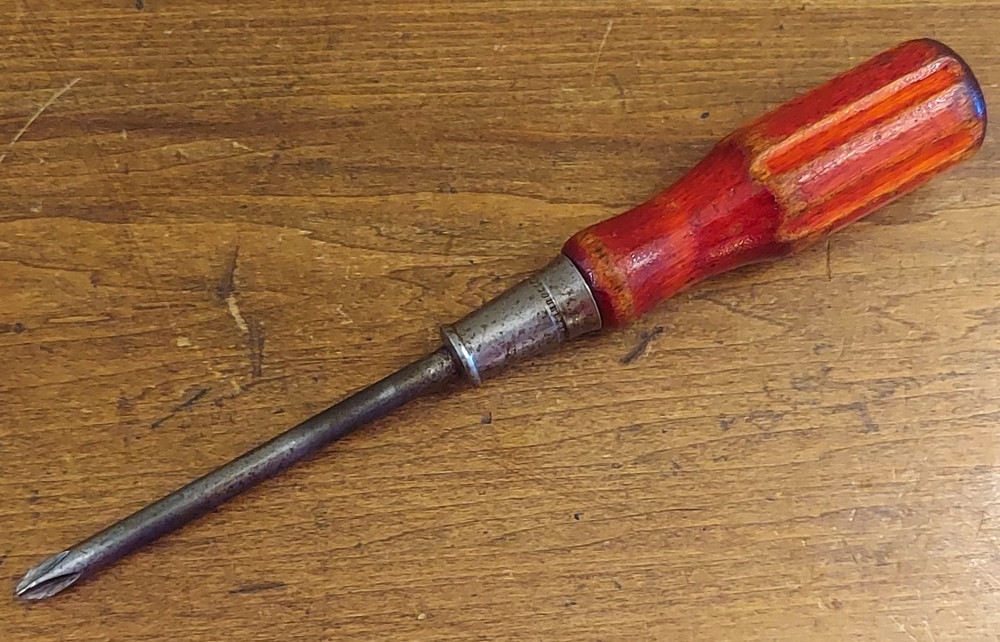Vintage Bridgeport Phillips Screwdriver Wood Handle