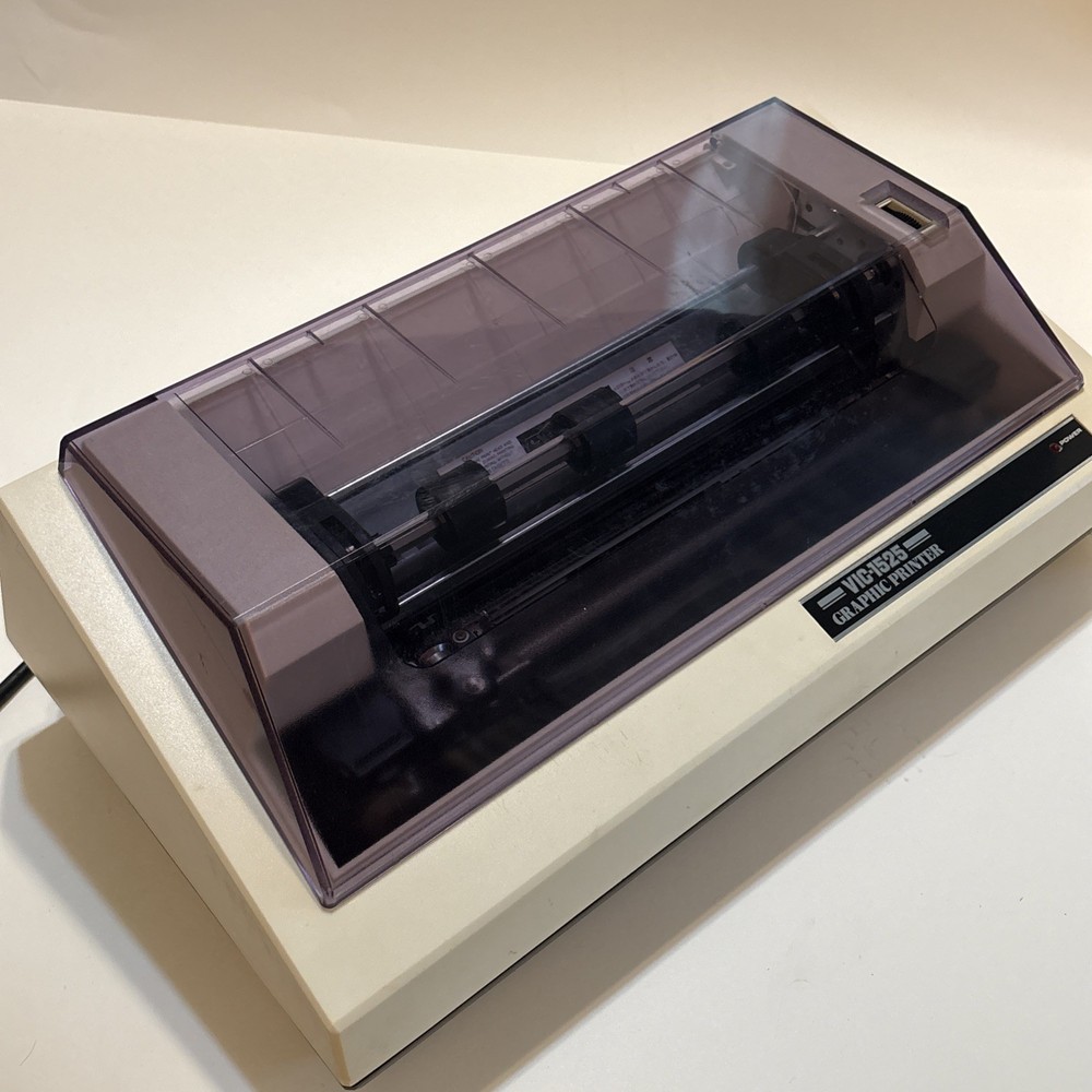 VTG Commodore VIC-1525 Graphic Printer Powers On PREOWNED NO BOX