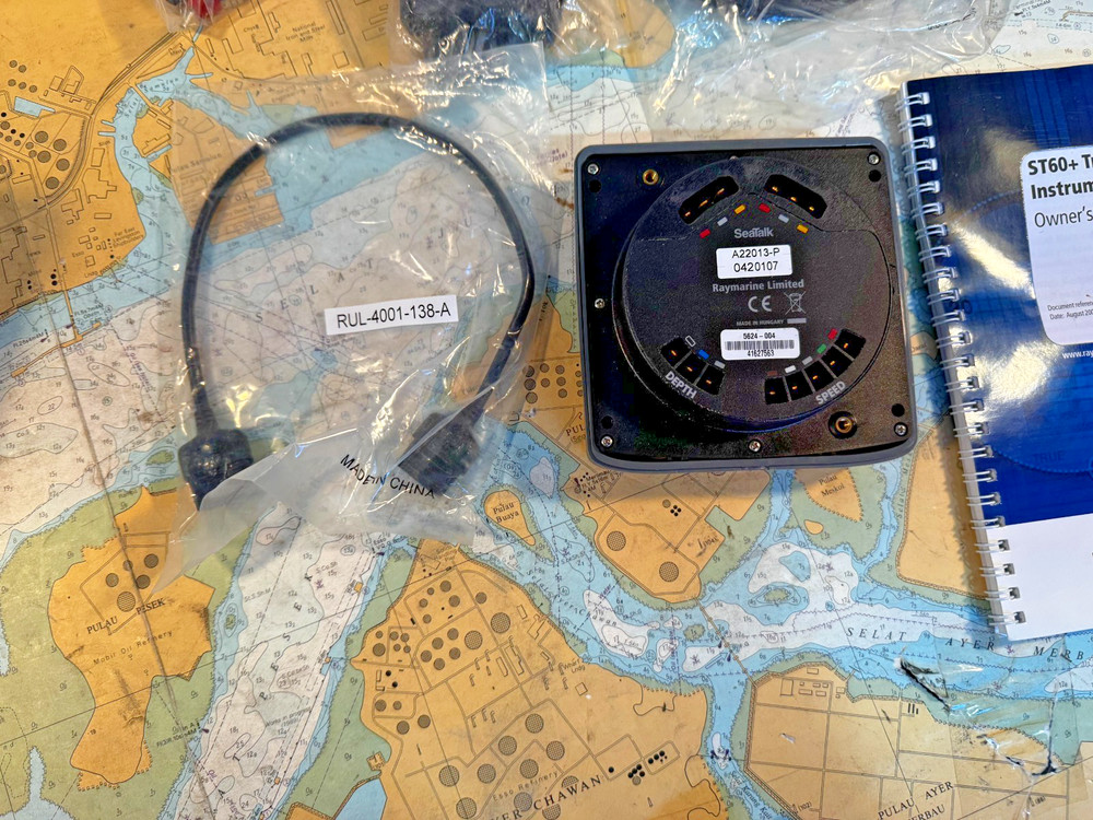RAYMARINE ST60+ TRIDATA ST60 Plus Instrument Display Unit A22013-P SPEED DEPTH