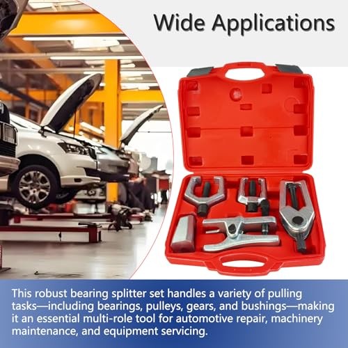 5-Piece Professional Front End Service Tool Kit | Pitman Arm Puller, Ball