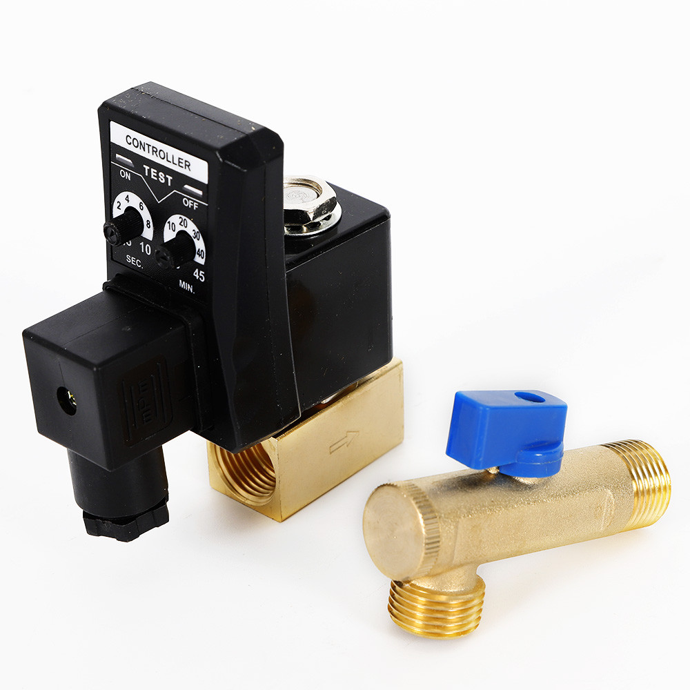 Compressor Automatic Electronic Timed Air Tank Timing Water Drain Valve Timer US