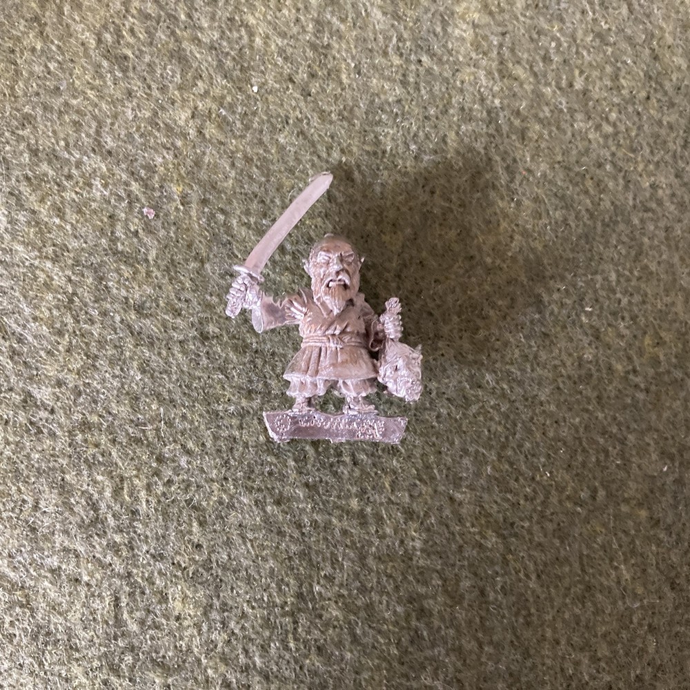 Samurai Dwarf Holding Head , Cavalcade Miniatures