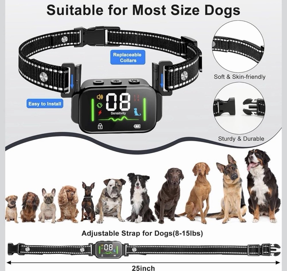 FDCELIGOO Dog Training Collar IP67 Waterproof.
