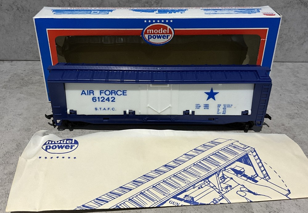 US Air Force Model Power Silver Cloud Train Set HO Scale
