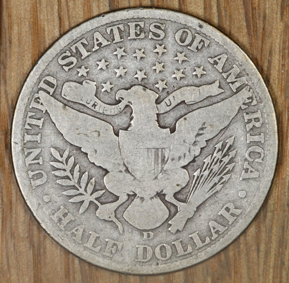 1906 D Barber Half Dollar - G - Good