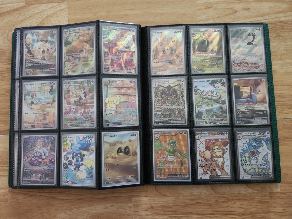 Pokemon Scarlet Violet Base Set Complete Master Set w/ Reverse Holos & Binder NM