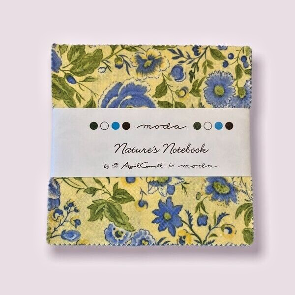 Nature's Notebook by April Comell 5" charm Squares NEW Moda
