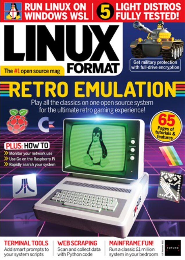 LINUX FORMAT MAGAZINE | NOV 2022 #295 | RETRO EMULATION