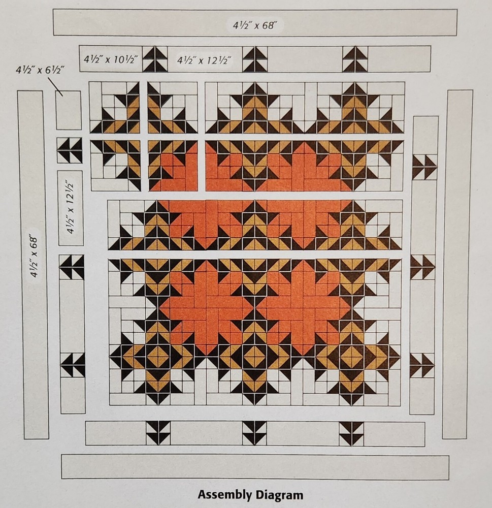 "Prairie Dance" Quilt Pattern from 2013 Magazine Applique Intermediate
