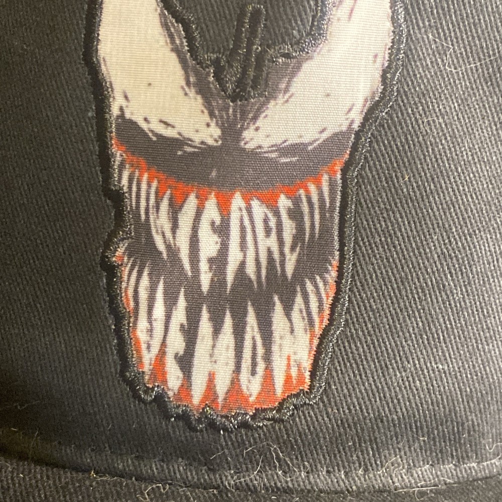 Marvel Studios We Are Venom Character Stylized Adjustable Snapback Hat Black