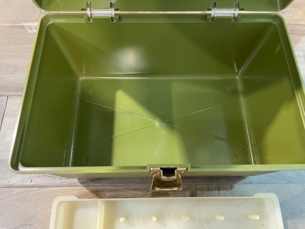 Vintage Sewing Box with Removable Organizer Tray