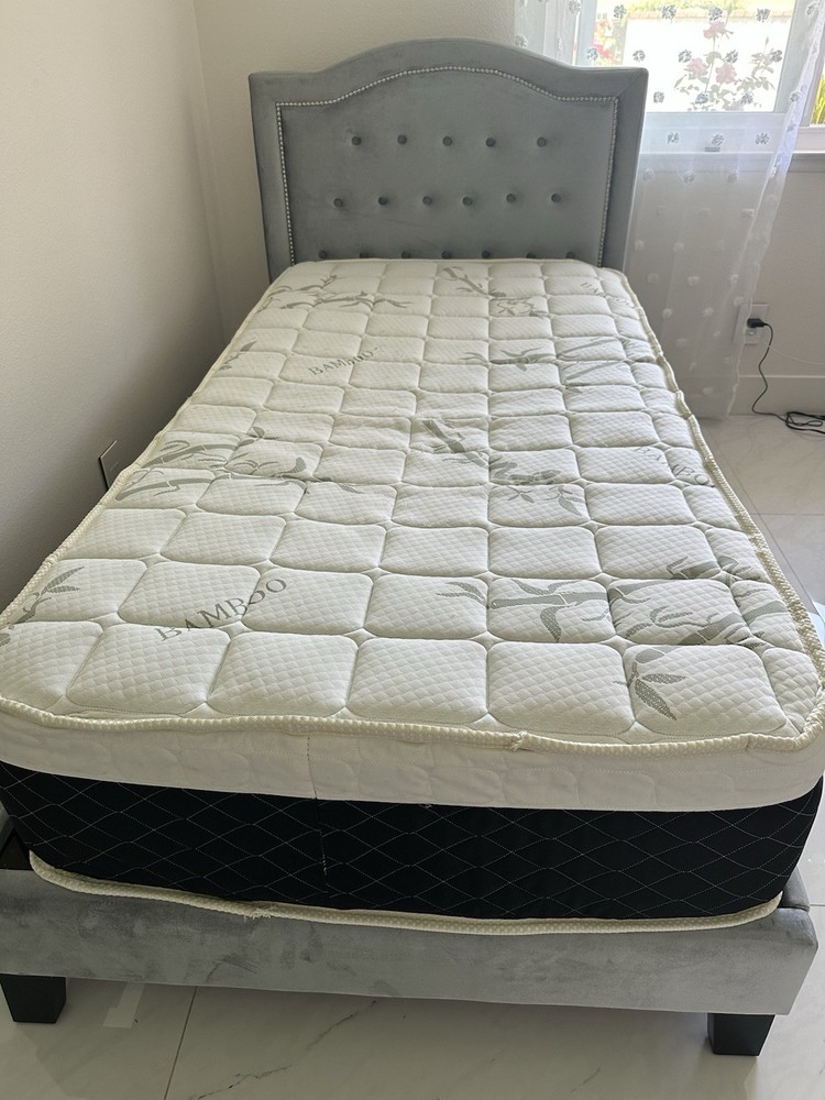 Bed frame + Mattress in very good condition.