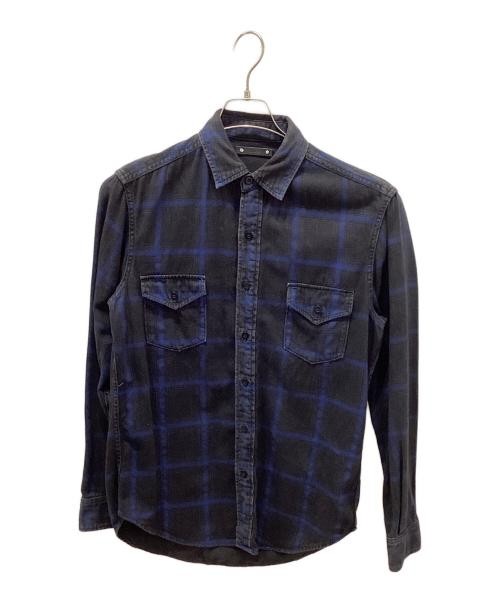 MINEDENIM                    Ombre check shirt black