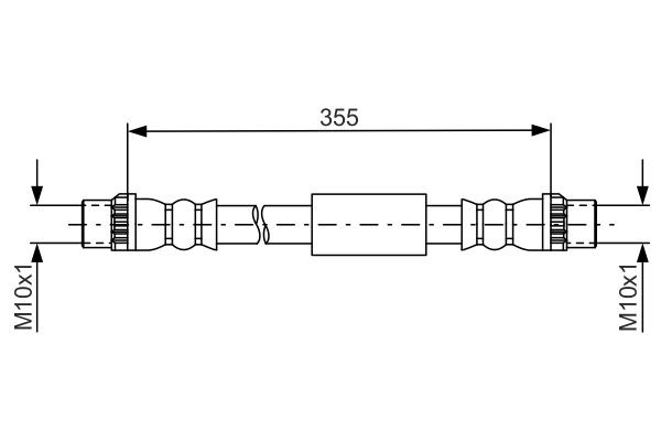 Brake Hose BOSCH 1987481665