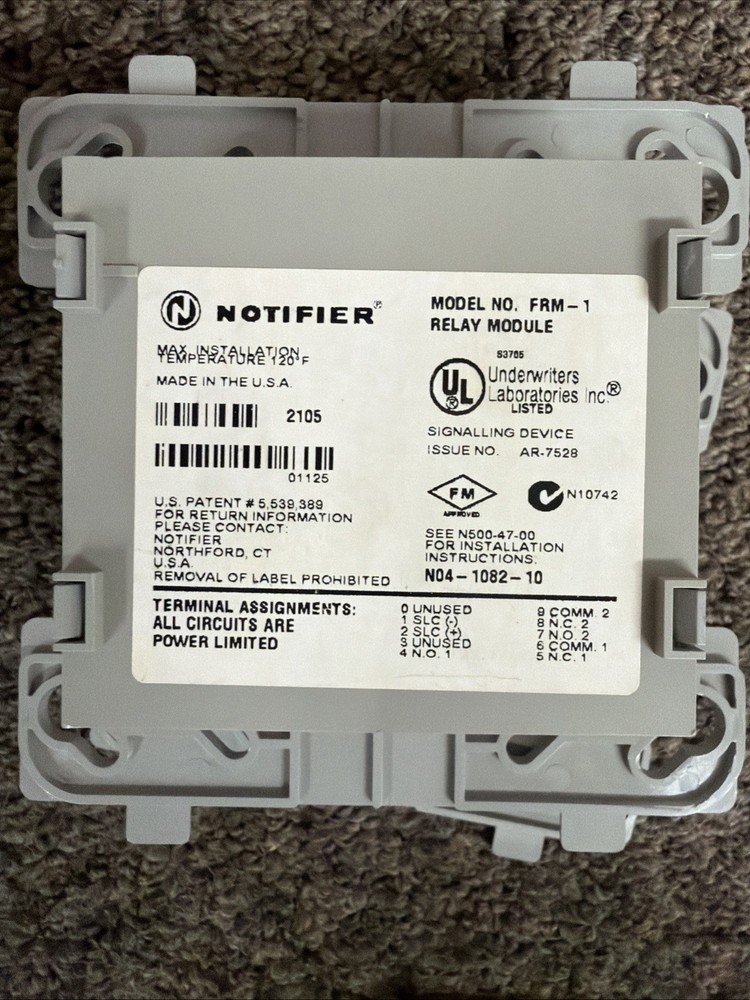 Notifier FRM-1 Addressable Relay Module -