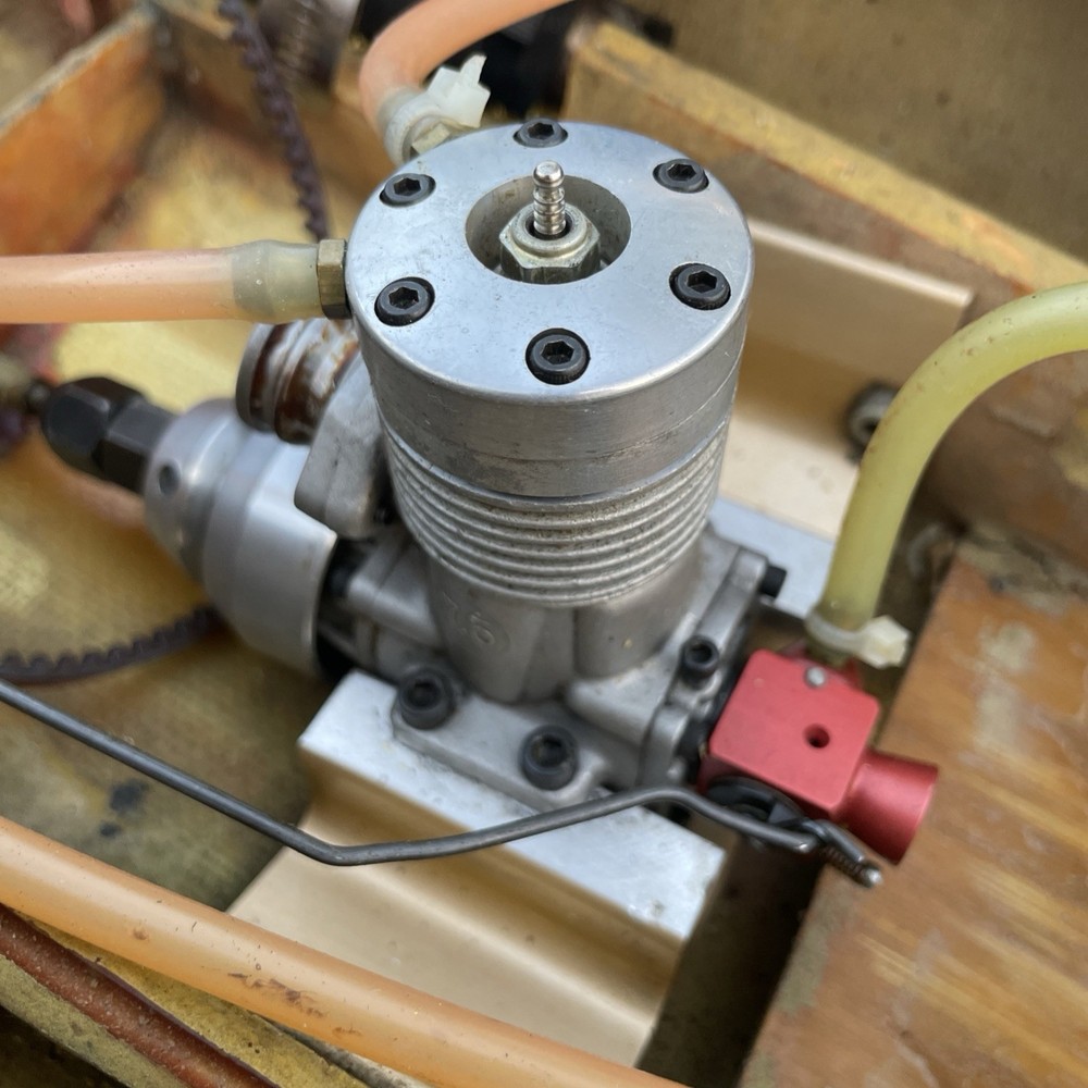 vintage Prather deep v speedboat k&b 7.5 engine