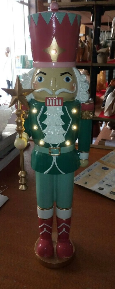 Christmas Nutcracker Light Resin Pastel Color H45Cm