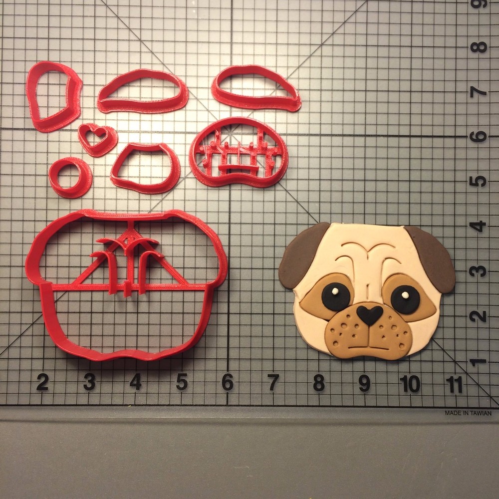 Pug Face 100 Cookie Cutter Set