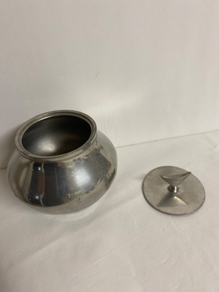 Reed & Barton Pewter "Denmark" Sugar Bowl Art Deco P 201