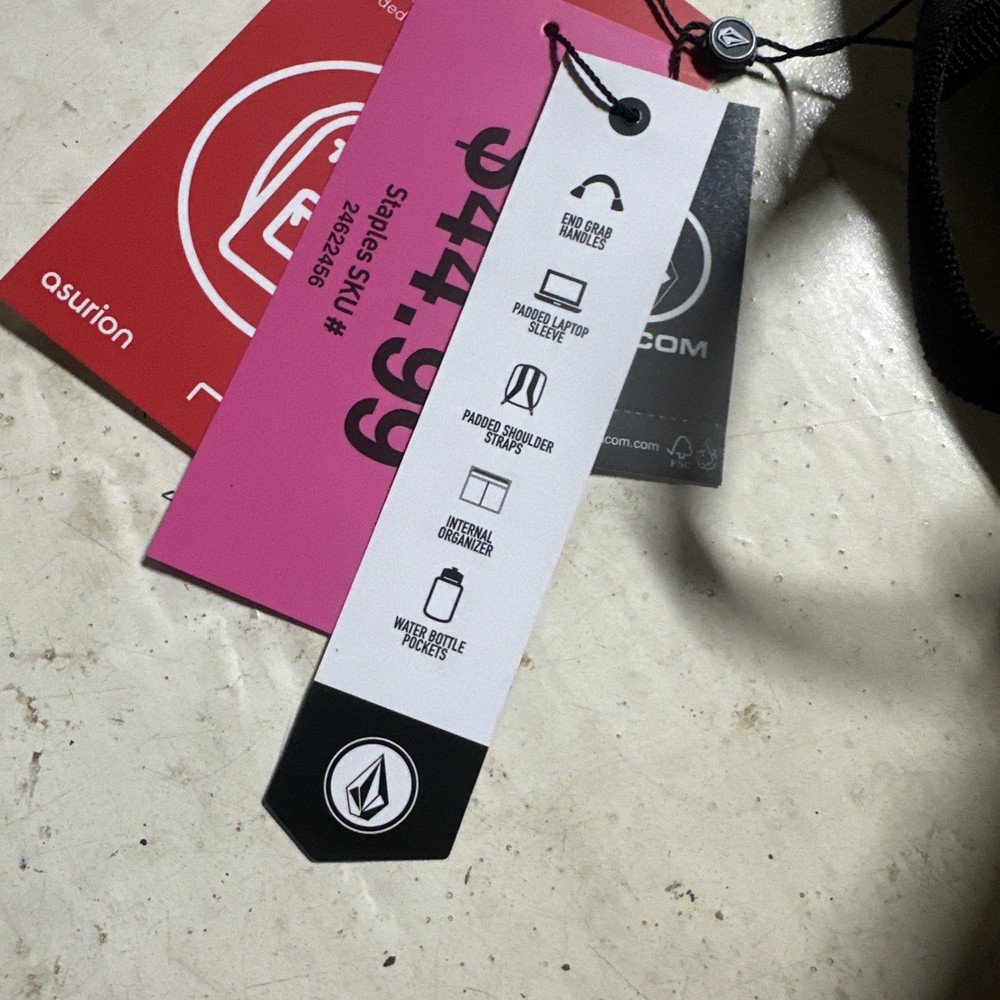 VOLCOM Dark Khaki Variable Back Pack School Bag Hiking Carry Brown BACKPACK