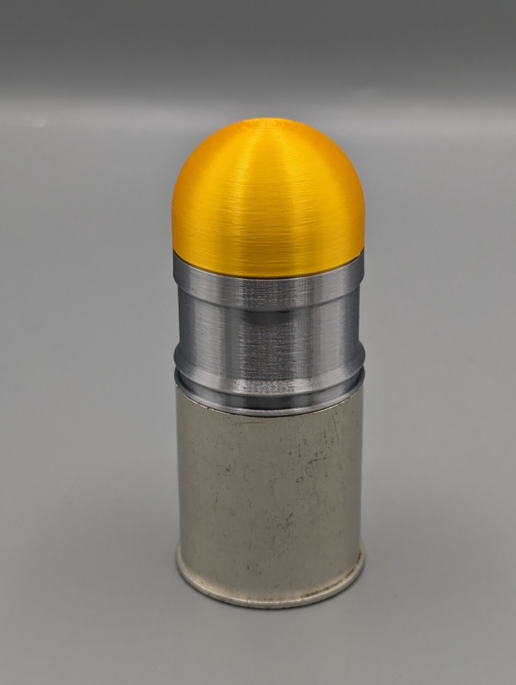 M40 M433 grenade inserts plastic replica, 3D printed shell for empty cases