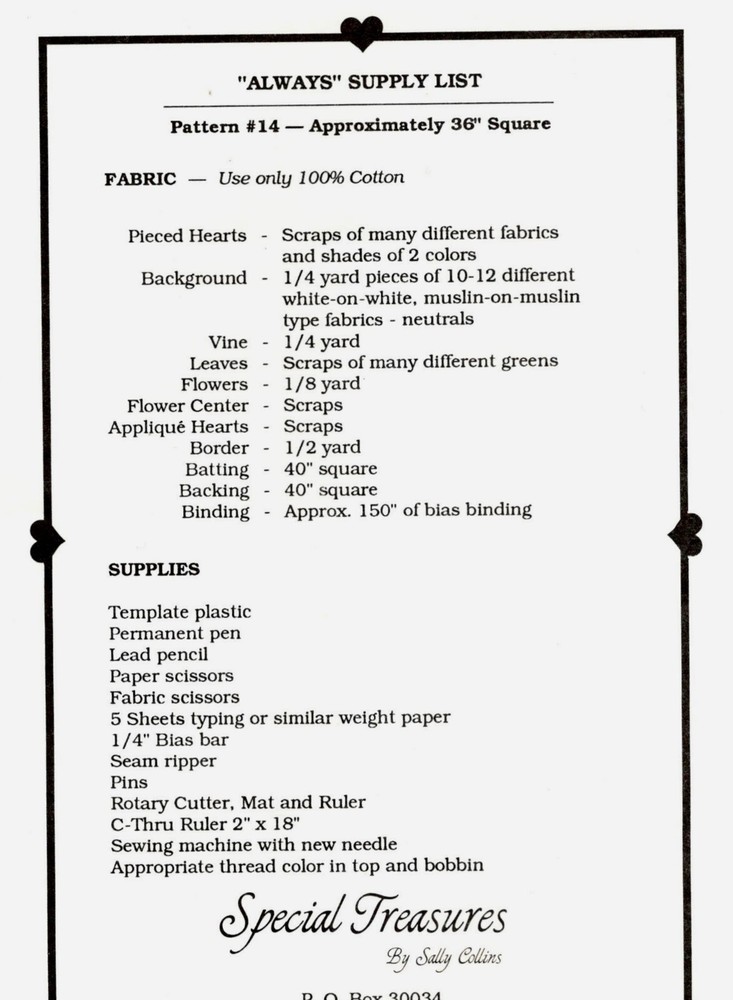 Always Quilt Pattern by Special Treasures 14