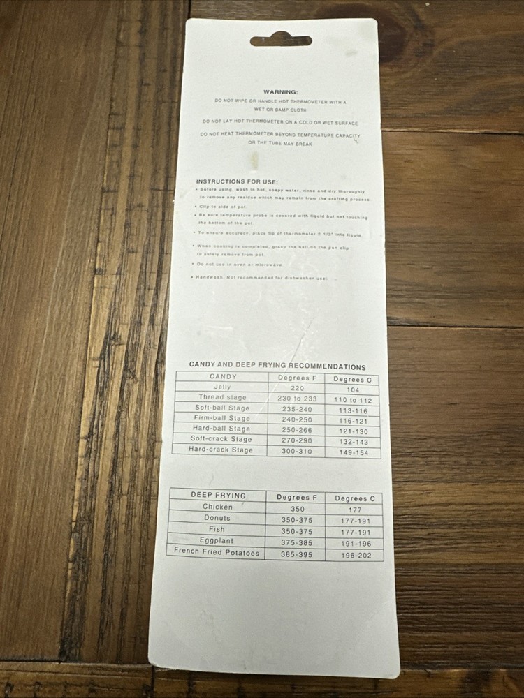 Candy And Deep Fry Thermometer