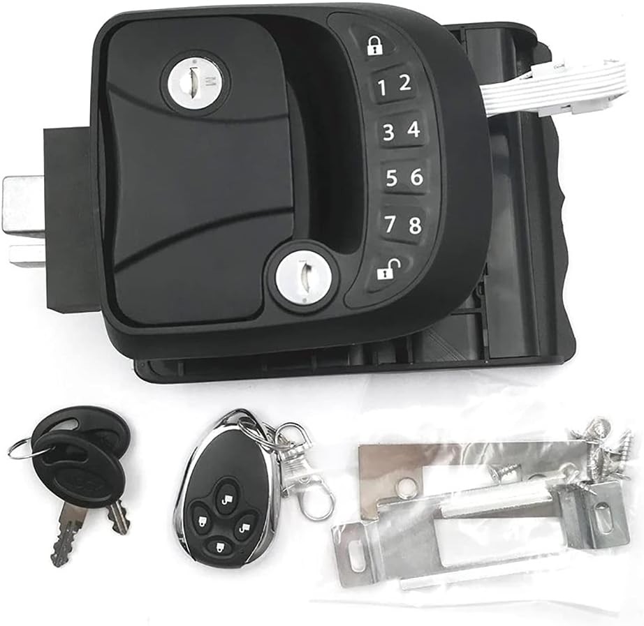 RV Keyless Entry Door Lock Camper Trailer Lock for RV Caravan Travel Trailers