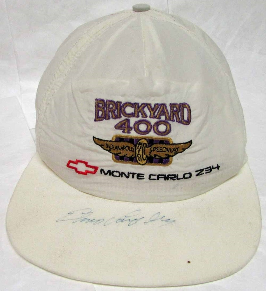 Ball Cap Hat 1994 Brickyard 400 Chevy Monte Carlo Pace Car Signed Elmo Langley