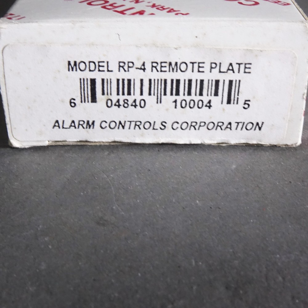 Alarm Controls RP-4 Remote Plate