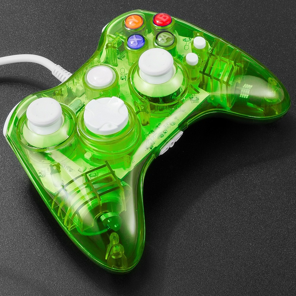 For Microsoft Xbox 360 PC WIN 7 8 10 Wired Game Controller Gamepad Joystick Glow