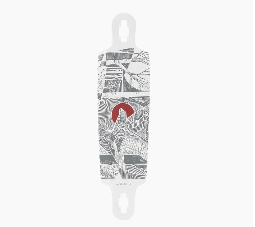 Landyachtz Drop Cat Seeker 38 white longboard DECK ONLY
