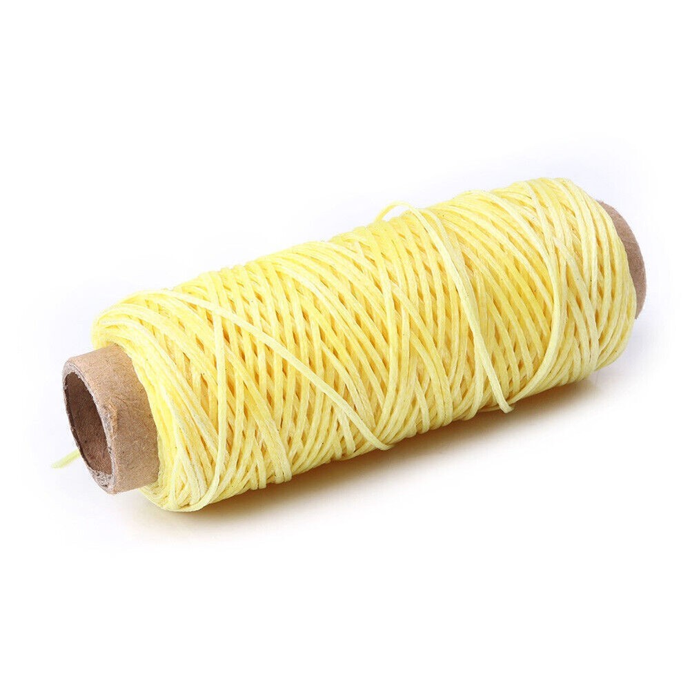 50M 150D 1mm Leather Sewing Waxed Thread Wax String Craft Stitching Cord Tool