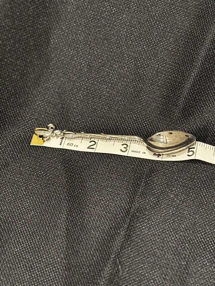 Souvenir Spoon Silver Collectors Fleur de Lis Detailed Design