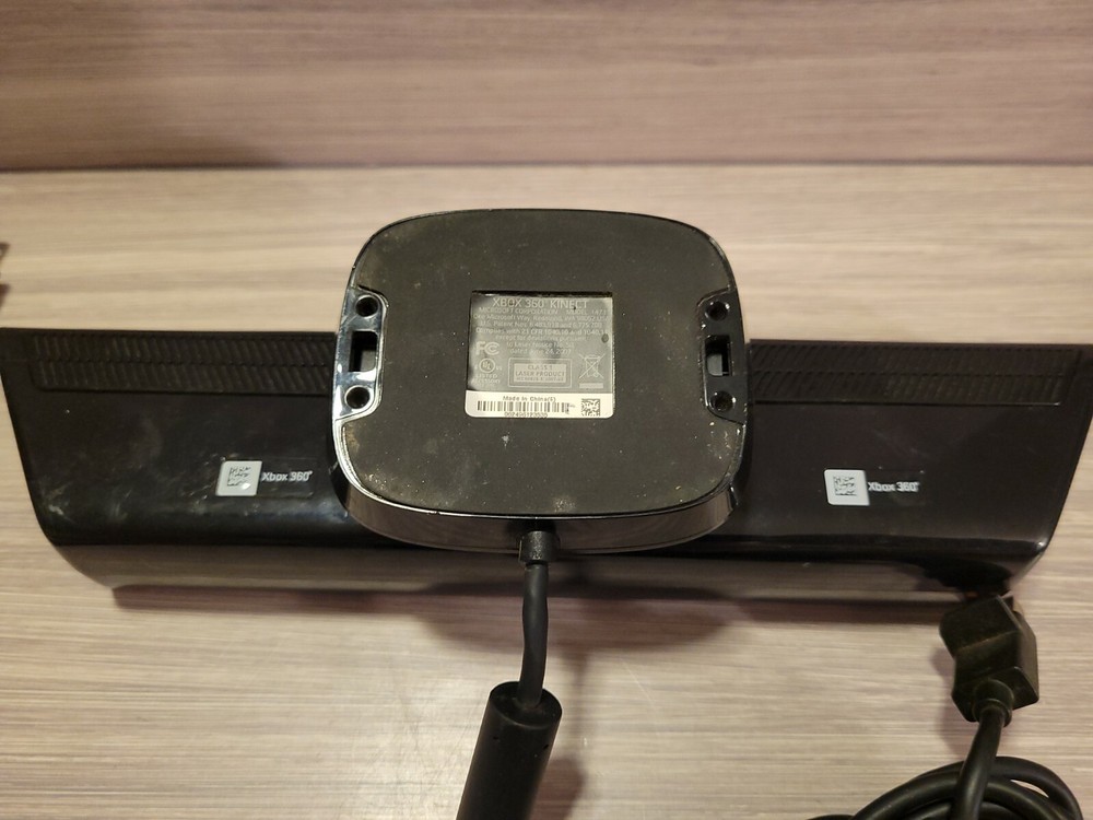 Genuine Microsoft XBOX 360 Kinect Sensor Bar Model 1414 Black With USB Adapter