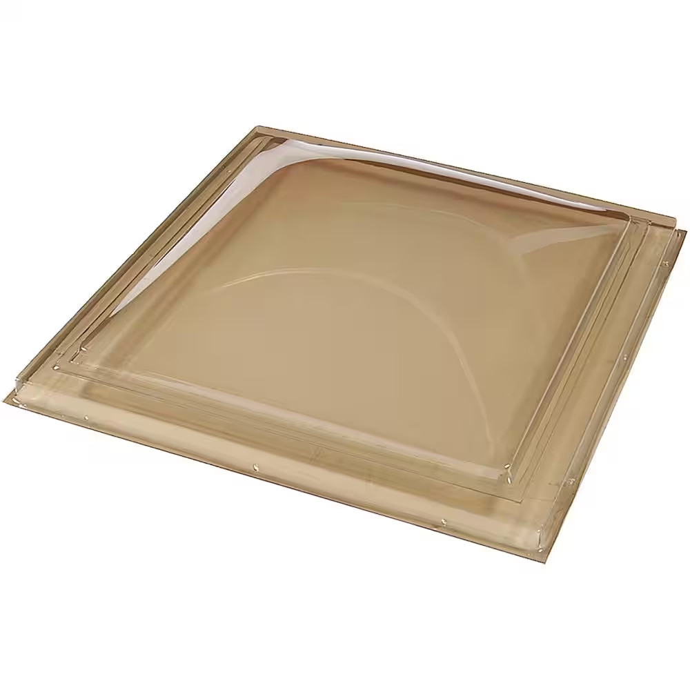 Fixed Curb Mount Skylight Polycarbonate Impact Resistant Plastic 22-1/2 Inch