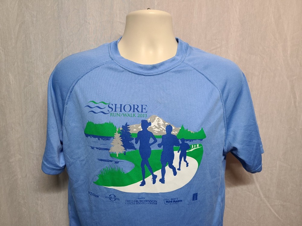 2013 Shore Run Walk Adult Medium Blue Jersey