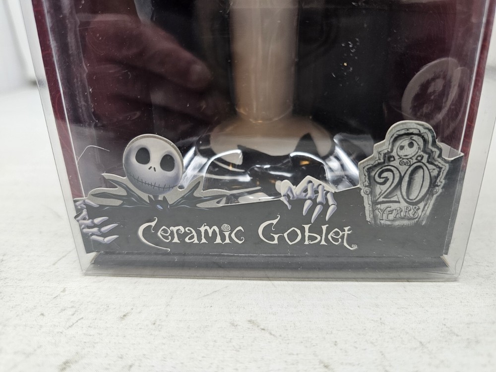 NIGHTMARE BEFORE CHRISTMAS- 20TH Anniversary Jack Ceramic Goblit NEW