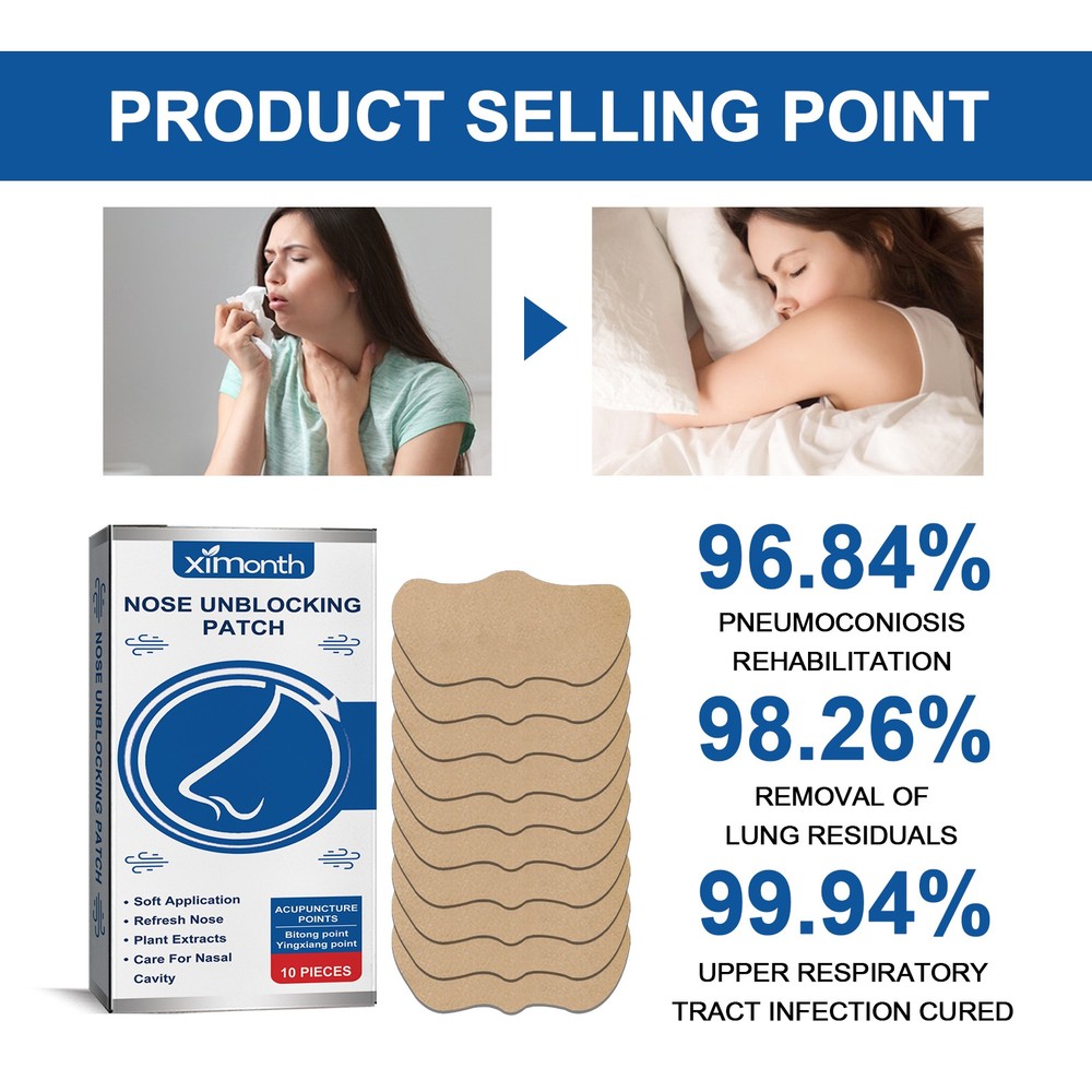 Ventilat Nasal Patch for Relieving Nasal Spily Sleeping